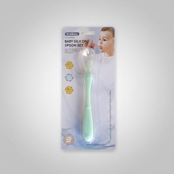 cuillère en silicone pour bébé mint - kokibebe cuillère en silicone pour bébé - kokibebe maroc