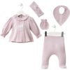 ensemble 5 pièces naissance fille mini zeyn gobébé.ma coffret complet et confortable maroc