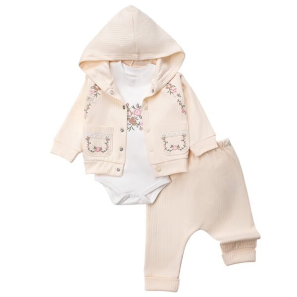 ensemble fille 3 pièces fashion motif floral go bébé ensemble fille 3 pièces confortable et fashion gobébé.ma