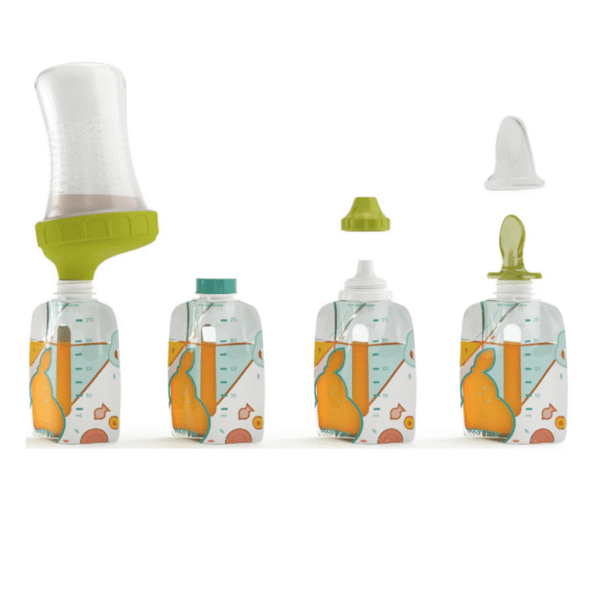 kit de gourdes complet et pratique - babymoov maroc kit de gourdes complet pour remplir et conserver les repas de bébé maroc