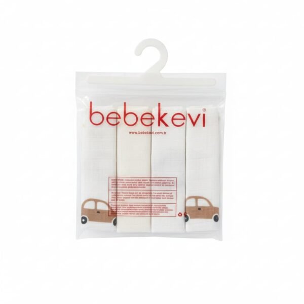 lot de 4 mouchoirs 25 x 25 cm confortable - bebekevi maroc