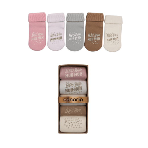 lot de 5 chaussettes bébé – canari gobébé.ma