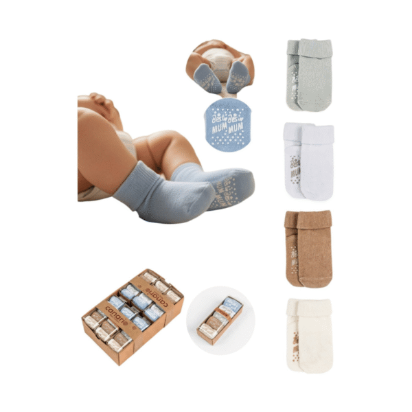 lot de 5 chaussettes bébé – canari gobébé.ma