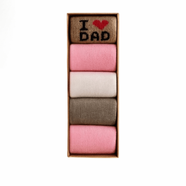 lot de 5 chaussettes love dad-mum – Canorio maroc