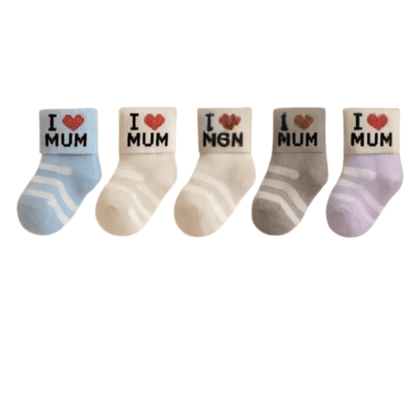 lot de 5 chaussettes love dad-mum – Canorio maroc