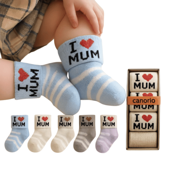 lot de 5 chaussettes love dad-mum – Canorio maroc