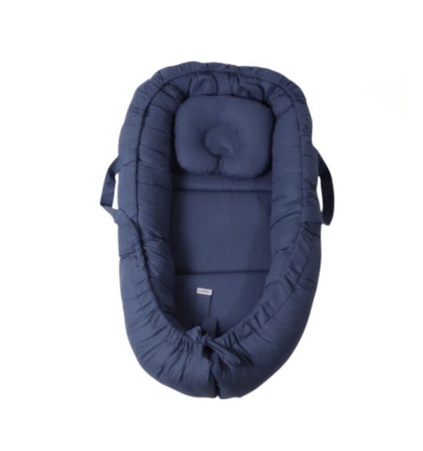 nest bébé avec oreiller bleu - bebekevi maroc couffin bébé avec oreiller sécurisé et douillet - bebekevi gobébé.ma