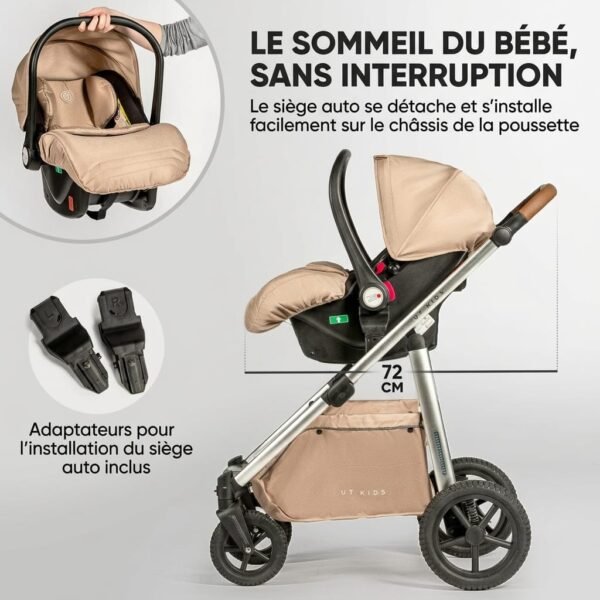 Pack Poussette avec Nacelle, Maxi-cosi et Sac à langer 516+C – Kidilo