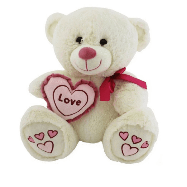 profil-peluche-ours-marionnette-valentine-40cm maroc peluche douce et tendre Marionnette Valentine 40cm gobébé.ma