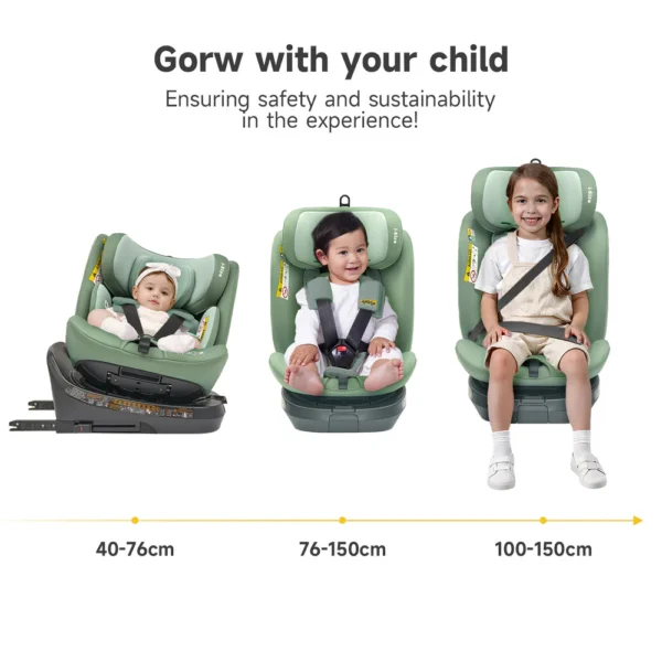 Siège auto 0-1-2-3 (0-36kg) Ranger TT Isofix rotatif 360° - Jovikids