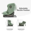 Siège auto 0-1-2-3 (0-36kg) Ranger TT Isofix rotatif 360° - Jovikids
