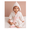 sortie de bain bébé 3 pièces douces - eke baby gobébé.ma Coffret de bain 3 pièces motif chat rose - Eke Baby
