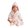 sortie de bain bébé 3 pièces douces gobébé.ma coffret de bain 3 pièces motif chat rose - eke baby maroc
