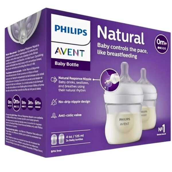 2 Biberons 125 ml pratiques 0m+ – philips avent maroc