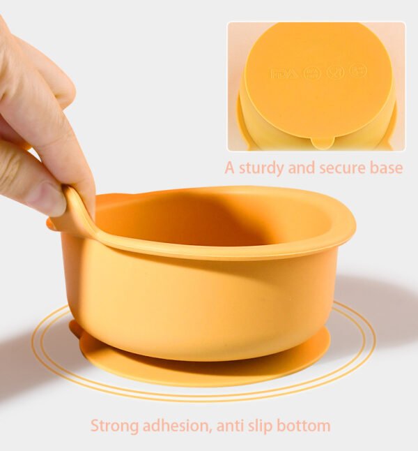 bowl bébé souple maroc Bol en silicone avec fourchette et cuillère pour bébé