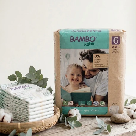 couches bambo nature taille 6 (16 kg+ ) maroc Couches Bambo Nature 20 Unités Taille 6 (16 kg+)