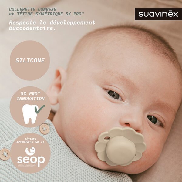 Lot de 2 Sucettes en Silicone Sx Pro Wonder 0-6mois - Suavinex