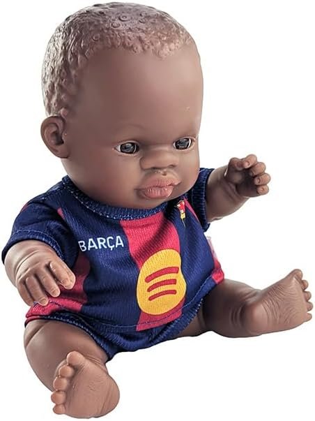 Poupée Bébé avec Tenue Football Officielle Barcelone 21 cm – Miniland
