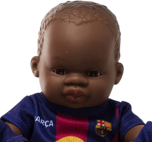 Poupée Bébé avec Tenue Football Officielle Barcelone 21 cm – Miniland