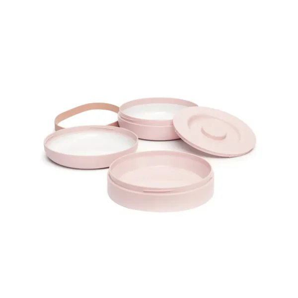 2 assiettes alimentaires nomade Rose bentoo - suavinex maroc