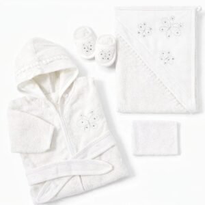 cape de bain 4 pièces douce et stylée - gaye bebe maroc