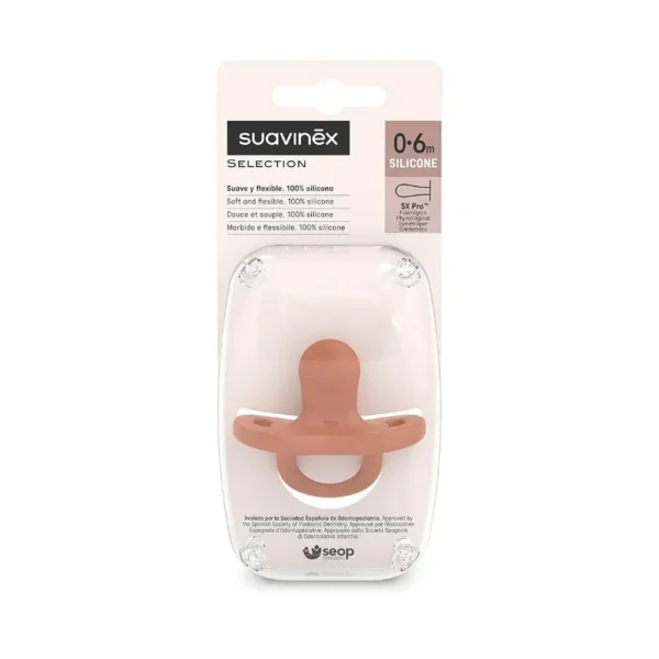 sucette symétrique en silicone wonder 0-6mois - suavinex maroc sucette en silicone douce et anatomique sx pro 0-6m maroc