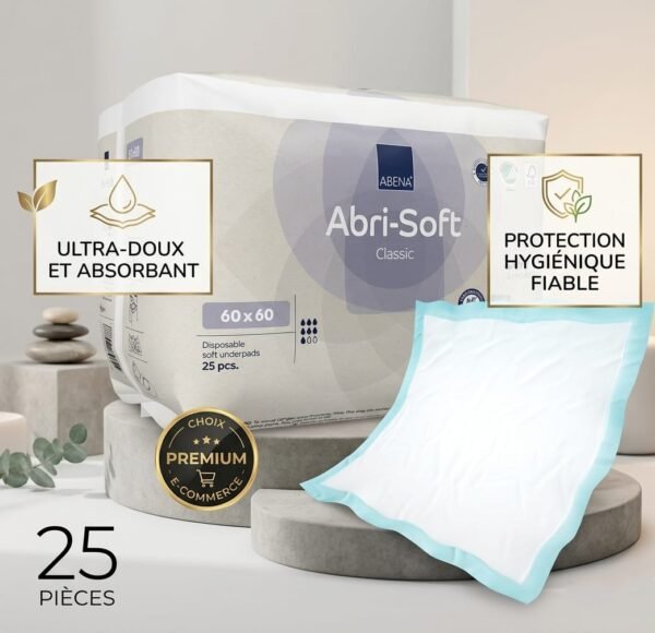 alèse jetable abri-soft classic 60x60 cm maroc
