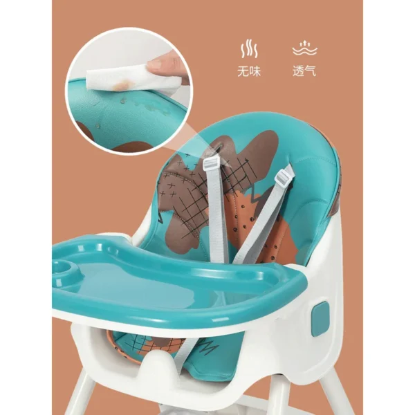 chaise haute 2en1 facile Ă laver maroc Chaise haute 2en1 multifonctionnelle avec panier de rangement - Aricare