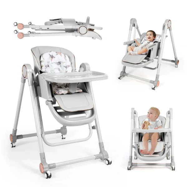 Chaise Haute Balancelle 2en1 - Popypapa