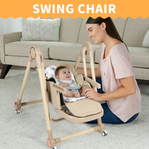 Chaise Haute Balancelle 2en1 - Popypapa