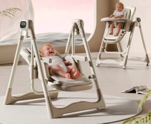 Chaise Haute 2en1 Balancelle Multifonctionnelle - Kidilo