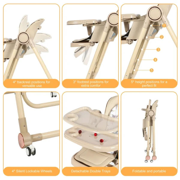 Chaise Haute Balancelle 2en1 - Popypapa