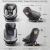 Siège auto G406 Gris Groupe : 0/1/2/3 rotatif 360° isofix - Bubbly