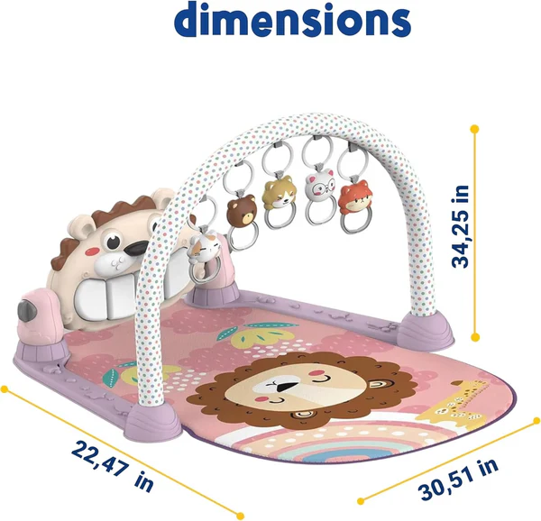 dimension tapis d'éveil piano lion baby - hug happy maroc dimension tapis d'éveil piano maroc