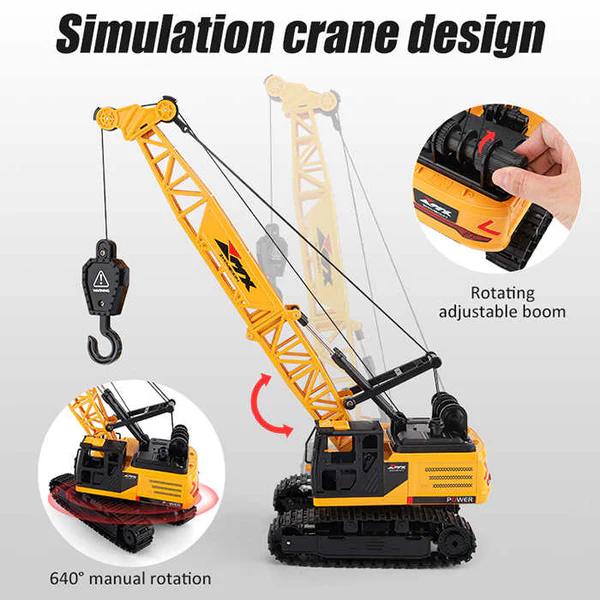 Grue Rotative Camion de Chantier Télécommandé - ZMX Zhimfixin