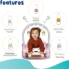 lion baby play mat - hug happy maroc Tapis d'éveil musical avec piano « Lion Baby Play Mat » - Hug Happy