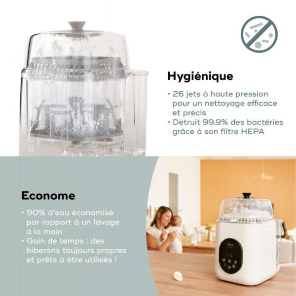 Lave biberon stérilisateur NutriWash 4en1 – Babymoov