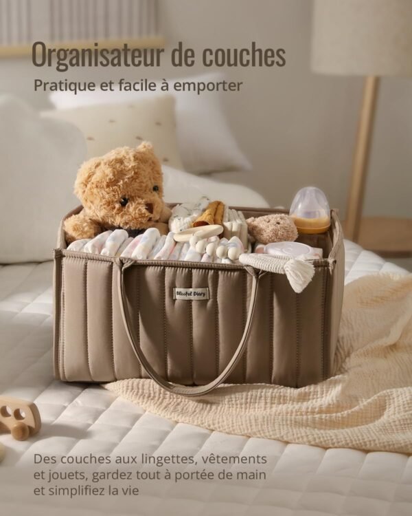 Panier de rangement matelassé