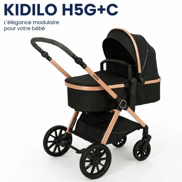 Pack poussette H5G+C + maxi cosy + sac à langer - Kidilo