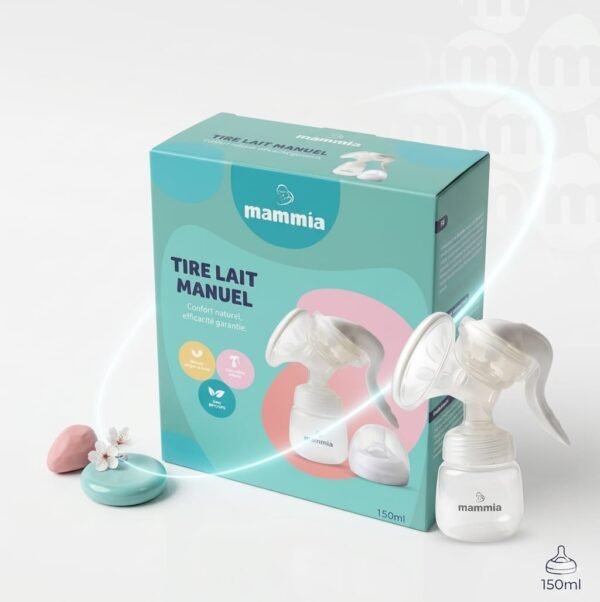 profil set tire-lait manuel 150ml + tétine - mammia maroc set tire-lait manuel compact et pratique - mammia maroc