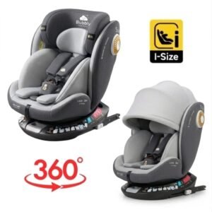 siège auto g406 gris groupe 0-1-2-3 rotatif 360° bubbly