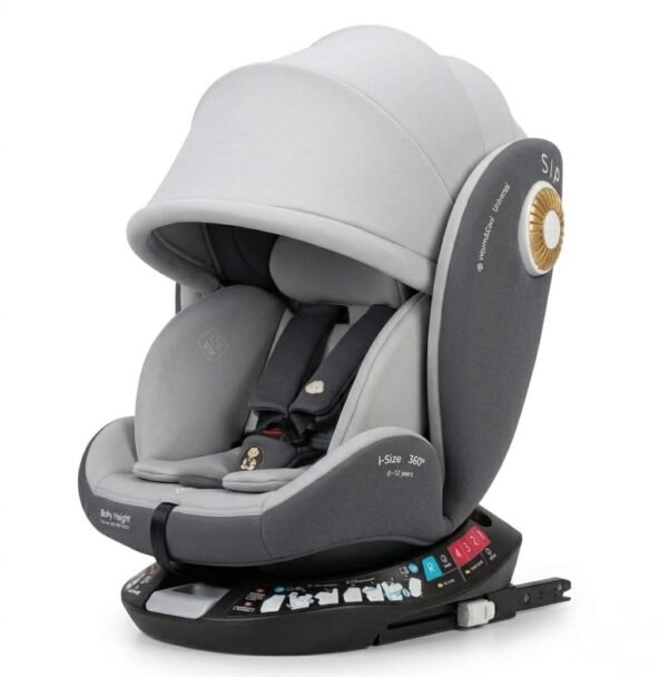 Siège auto G406 Gris Groupe : 0/1/2/3 rotatif 360° isofix - Bubbly