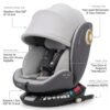 Siège auto G406 Gris Groupe : 0/1/2/3 rotatif 360° isofix - Bubbly
