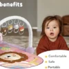 tapis d'éveil musical avec piano hug happy maroc Tapis d'éveil musical avec piano « Lion Baby Play Mat » - Hug Happy