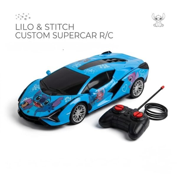 jouet d'éveil custum supercar r/c lilo et stitch maroc