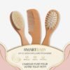 3 pièces brosses et peigne pour bébé - smart baby maroc set de coiffure bebe maroc