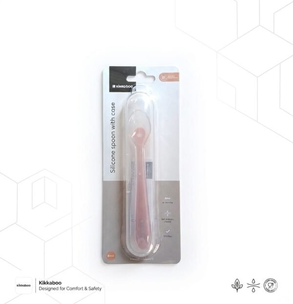Cuillère en silicone avec étui - kikkaboo gobebe facile à tenir et pratique kikkaboo gobebe agadir