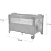 Lit pliable 2 niveaux Milky Way Beige avec option cododo - kikkaboo