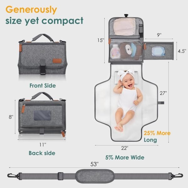 Sac à langer pliable avec matelas à langer intégré – Muppykap
