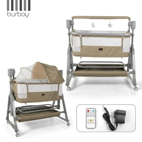 Lit bébé MD_7 et balançoire automatique avec plusieurs vitesses - Burbay